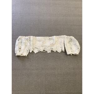 Majorelle Women's XXS White Floral‎ Lace Neveya Crop Top